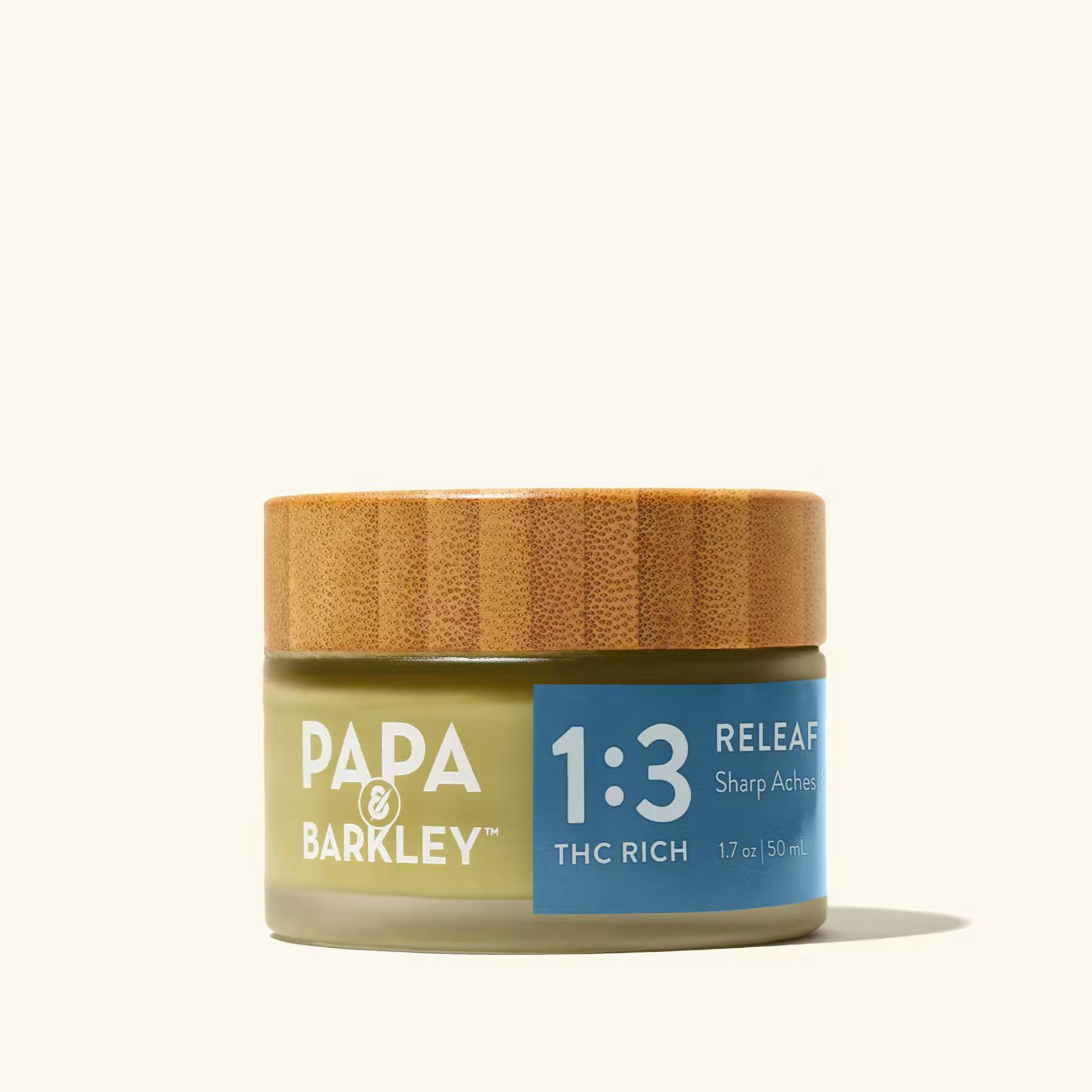 & Barkley 50mL Balm: 1:3 CBD/THC: Releaf