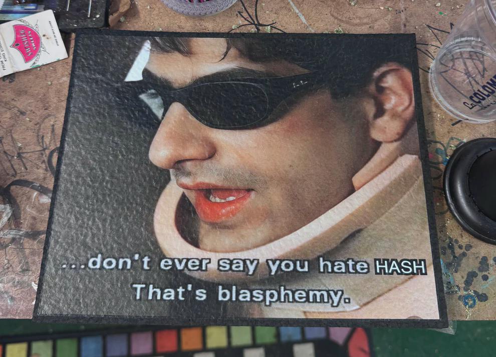 GZ1 "don't say you hate hash" Mood Mat