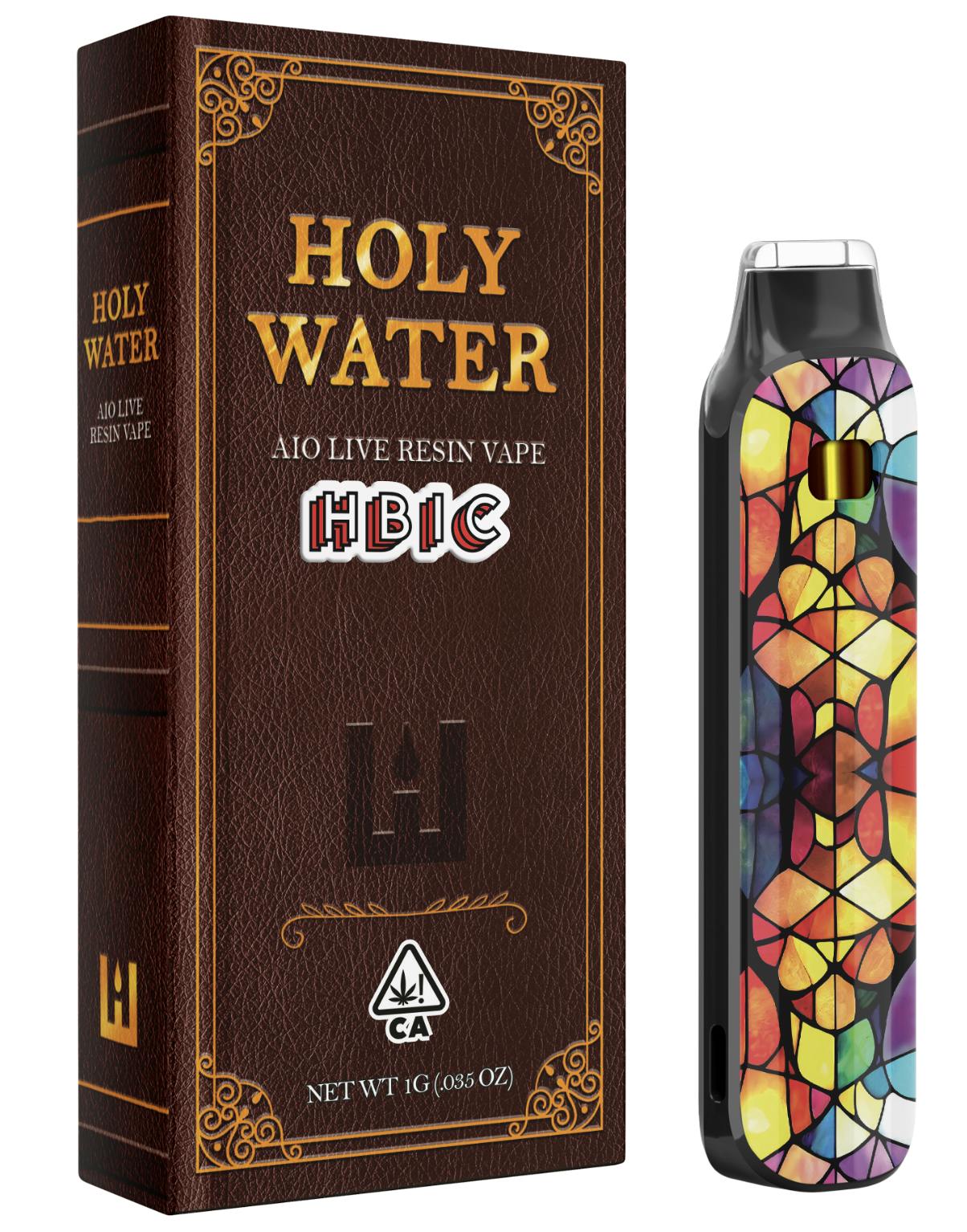 HOLY WATER x TERPWOODS x CASA FLOR HBIC LIVE RESIN AIO 1G