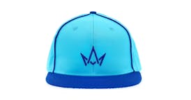 March and Ash - Bright Blue Hat Blue Crown Logo - Snapback