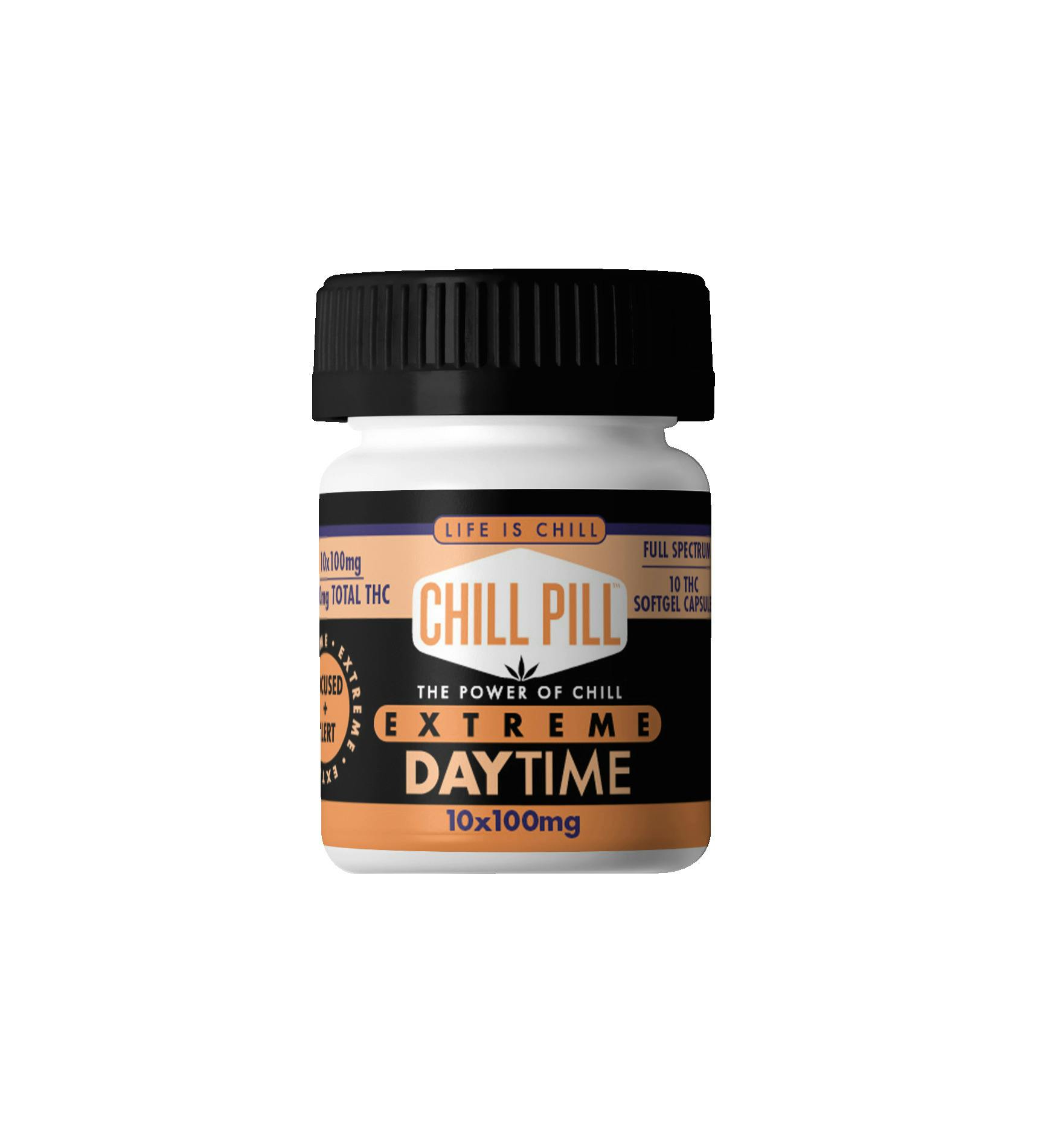 Life is Chill - Chill Pill Capsules - Extreme DayTime (CBG) (S) (1000mg)