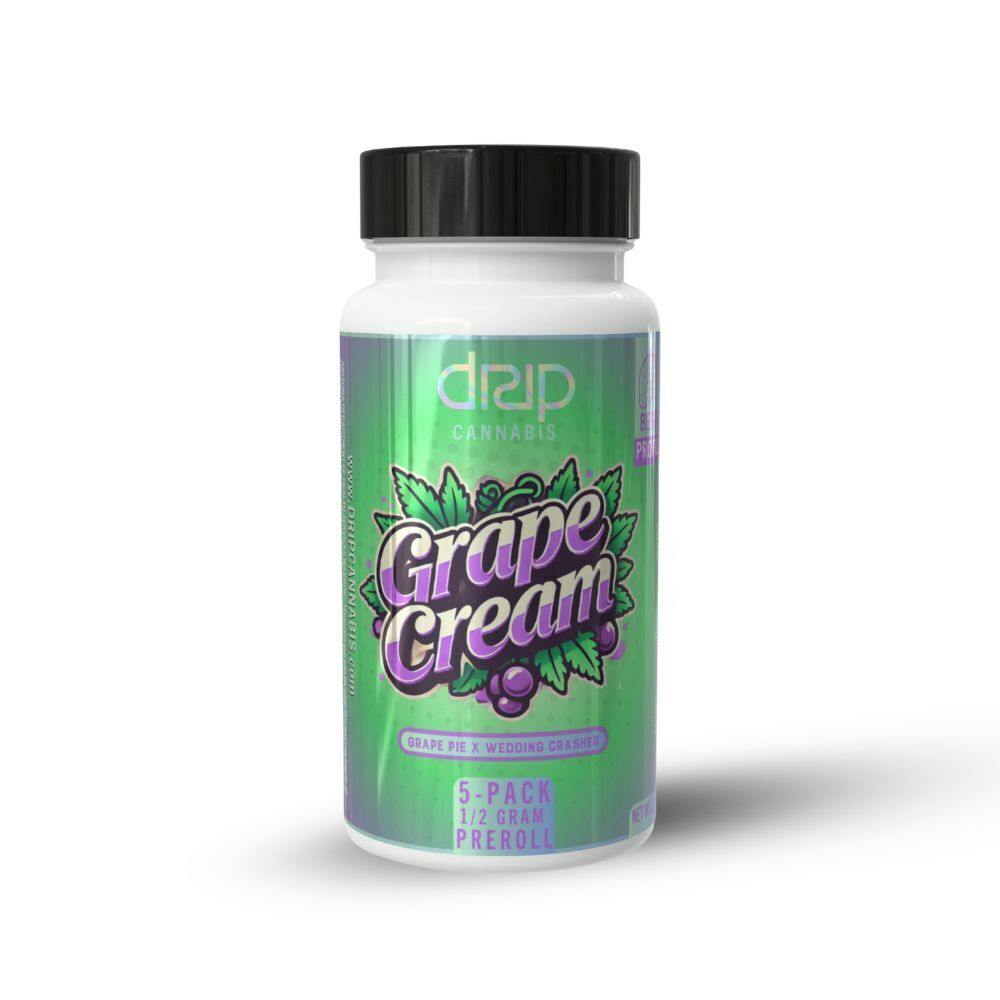 Drip - Prerolls 5pk - Grape Cream (I) (2.5g)