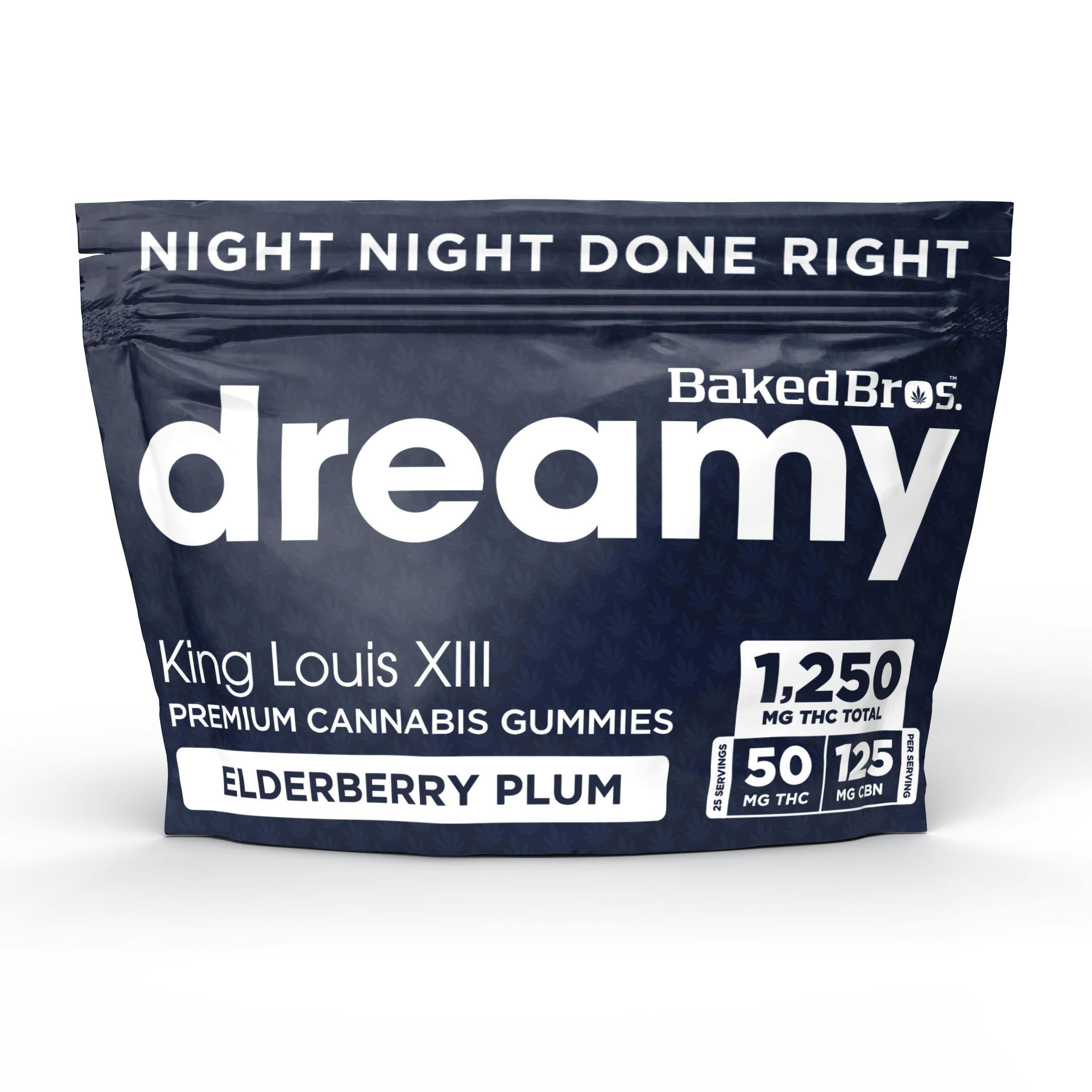 Baked Bros - Gummies 2:5 - Dreamy Elderberry Plum (H) (1250mg THC/3125mg CBN)