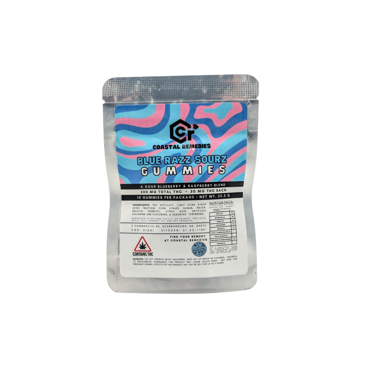 CR|500MG BlueRazz Sour|Gummy