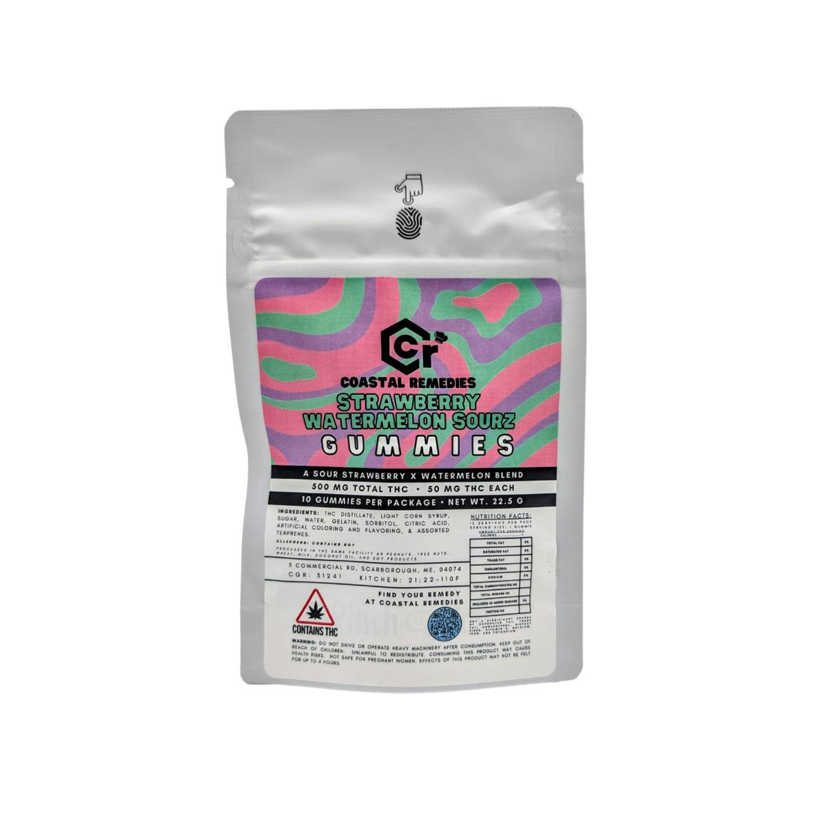 CR|500MG Sour Strawberry/Watermelon|Gummy