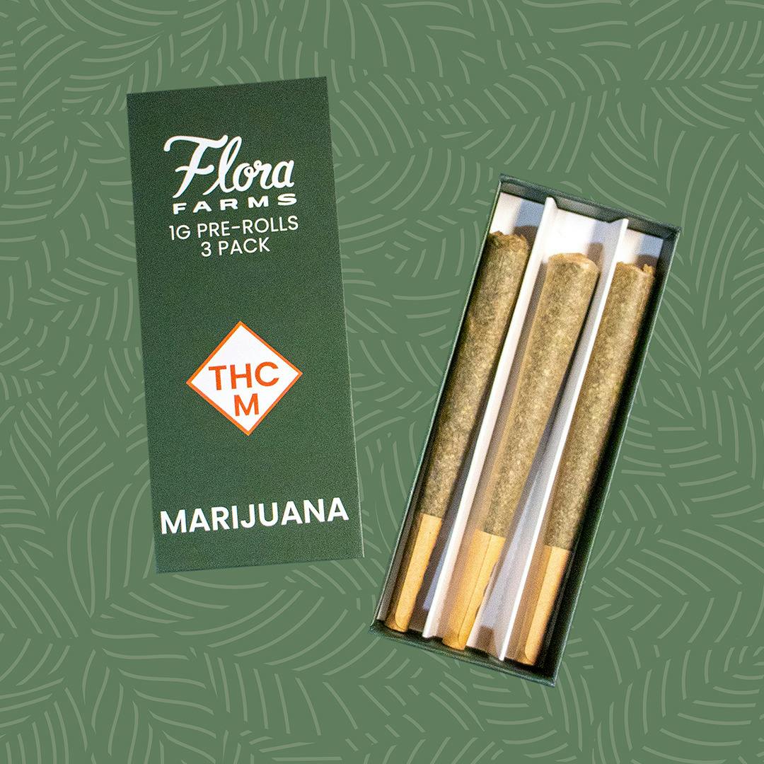 Flora Farms | 3pk 1g Pre-Rolls | Black Garlic