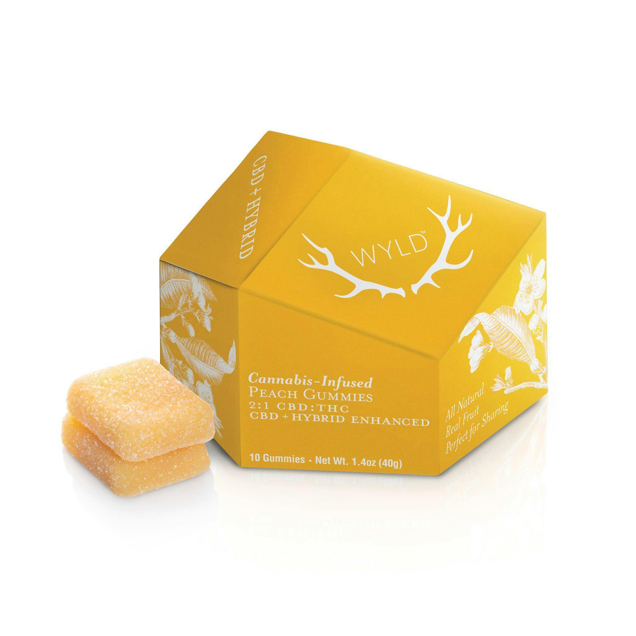 Wyld | Gummies | Peach 2:1 CBD 50mg