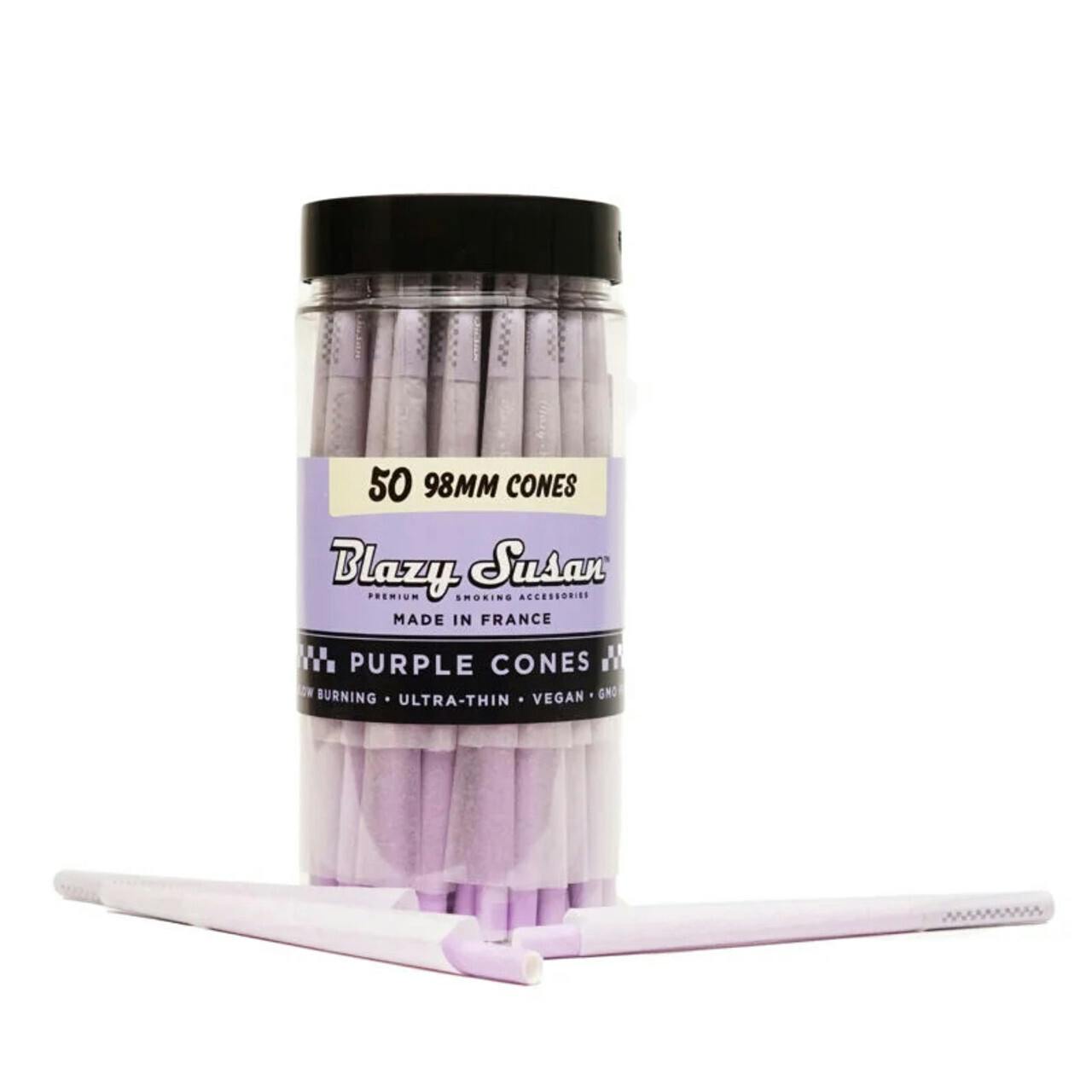 Blazy Susan | Cones | Purple 1 1/4 50ct