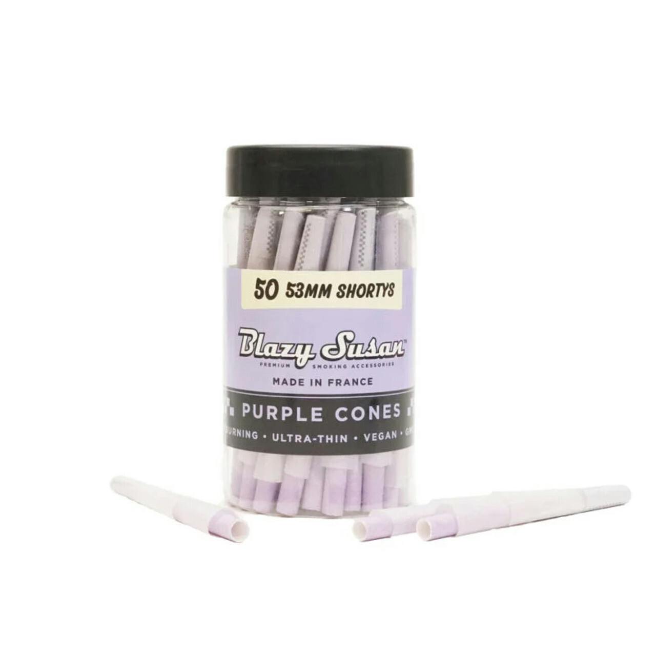 Blazy Susan | Cones | Puple Mini Cones 53mm 50ct
