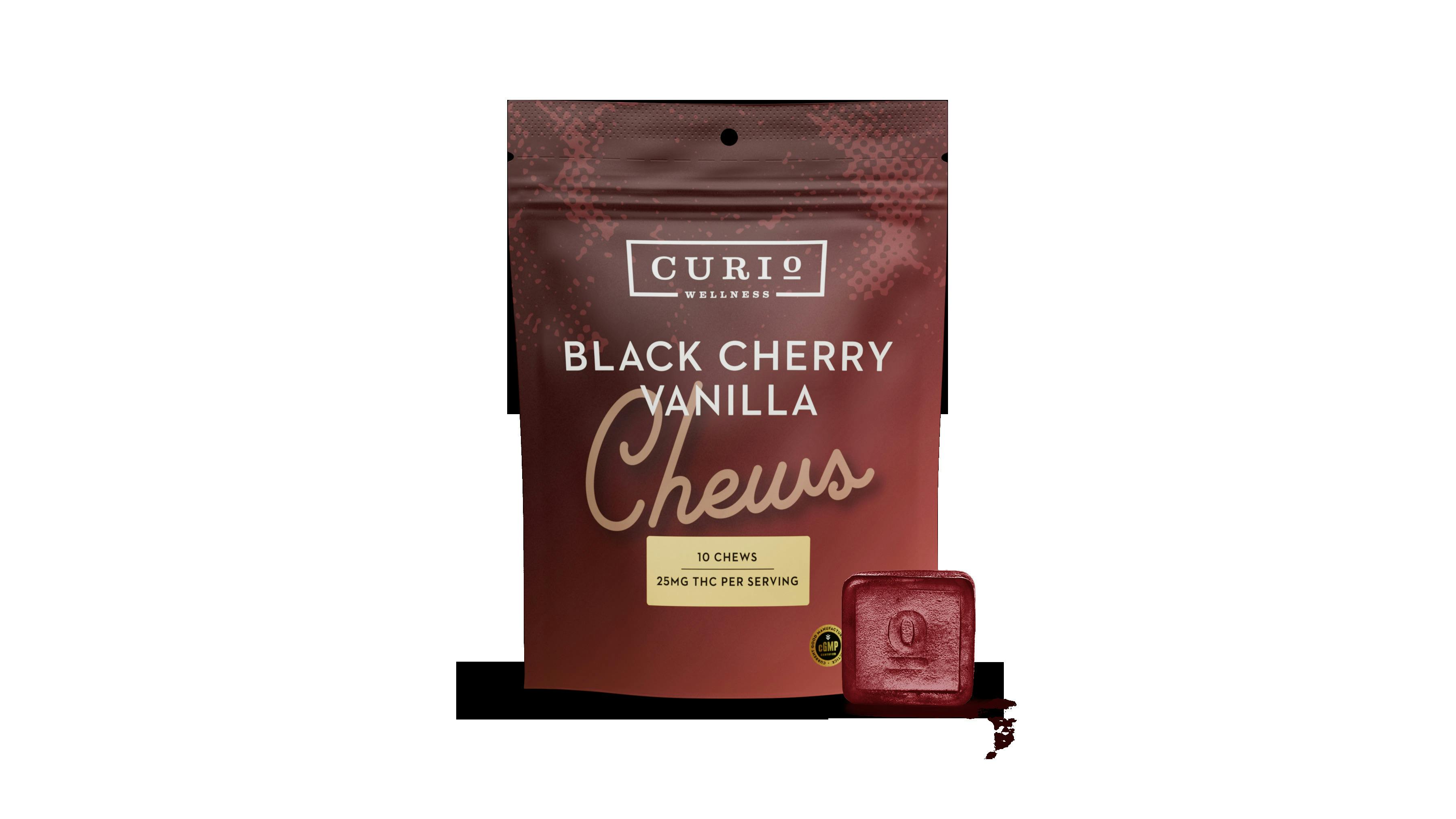 Curio Wellness | Gummies | Black Cherry Vanilla Chews 250mg