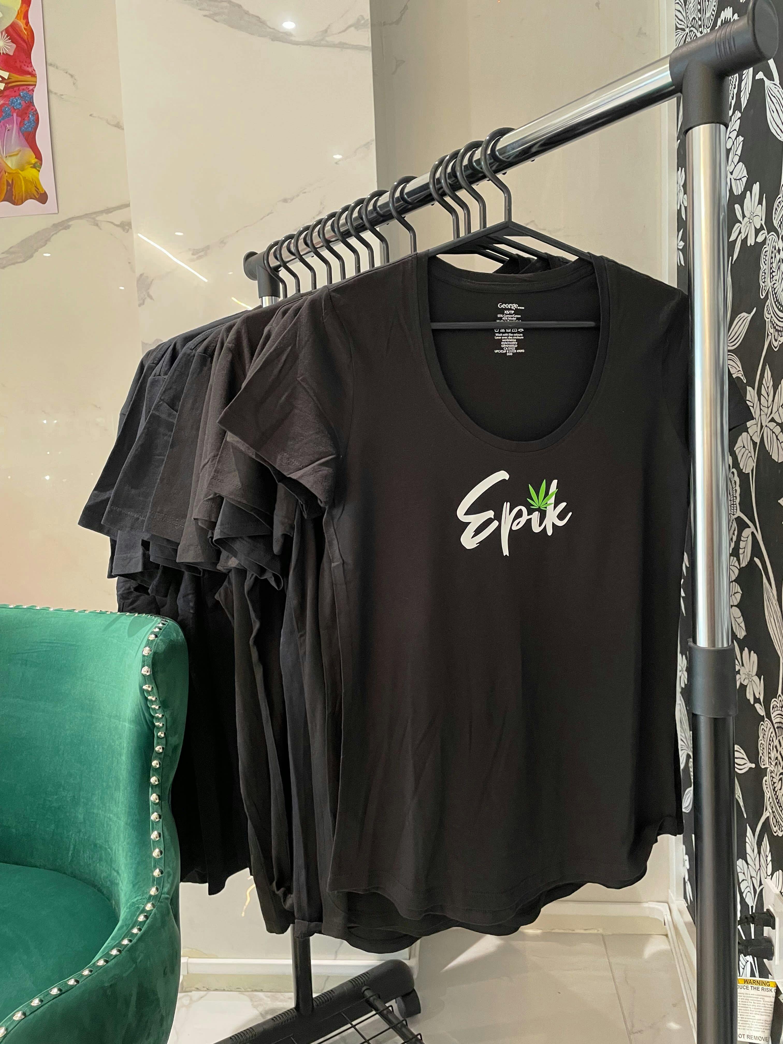 Black Medium Epik Logo T-shirt