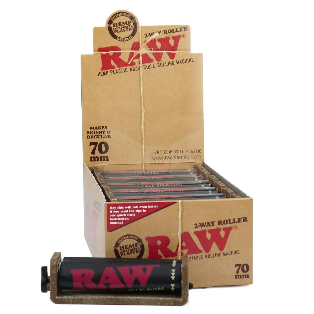 Raw Hemp Plastic Adjustable 2-Way Roller 70mm