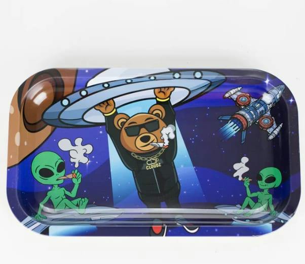 Cloudz Alien Medium Rolling Tray