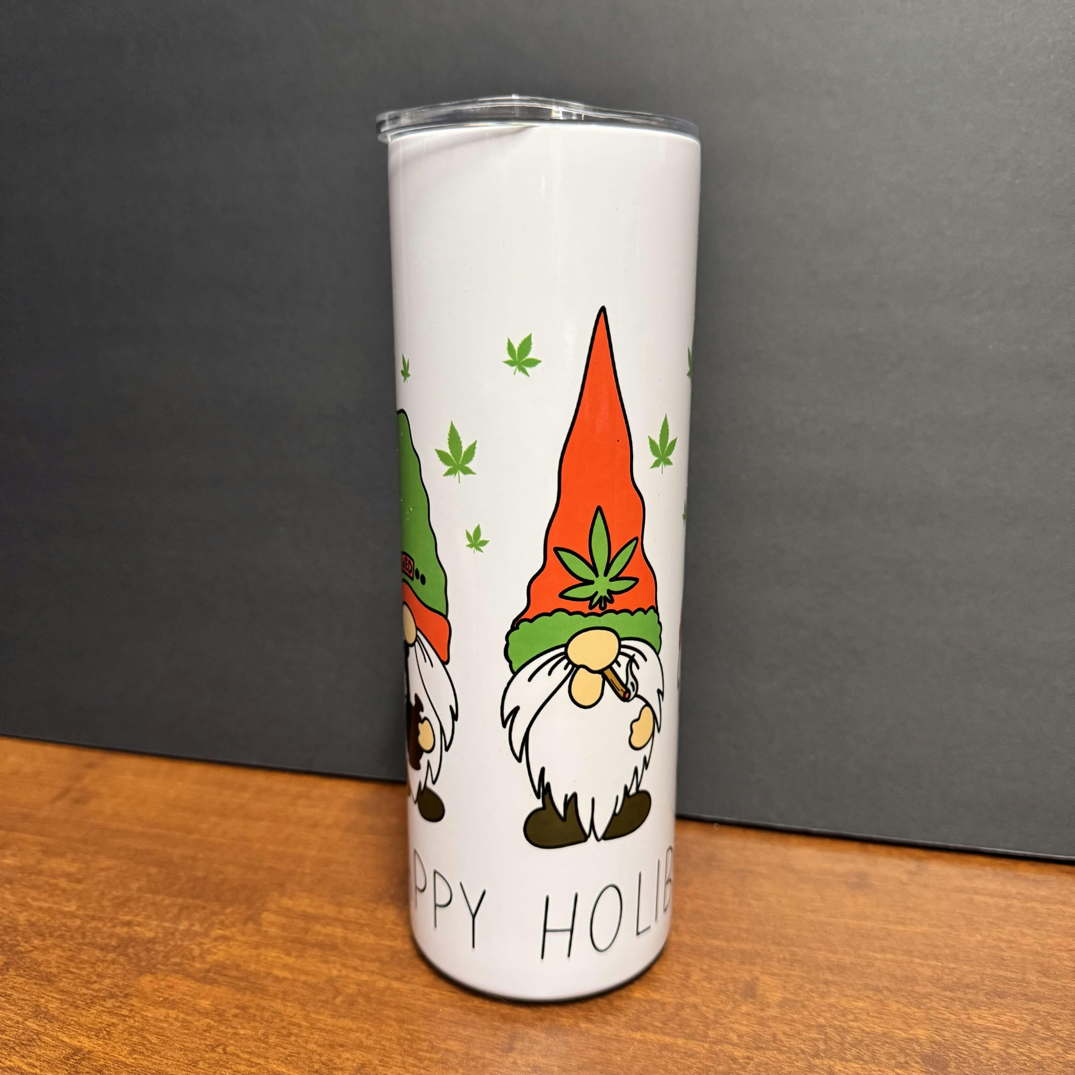 Happy Holiblaze Stainless Steel Straw Tumbler