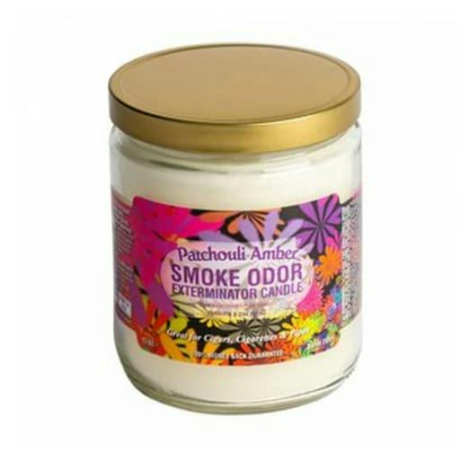 Smoke Odor Patchouli Amber 13oz Candle