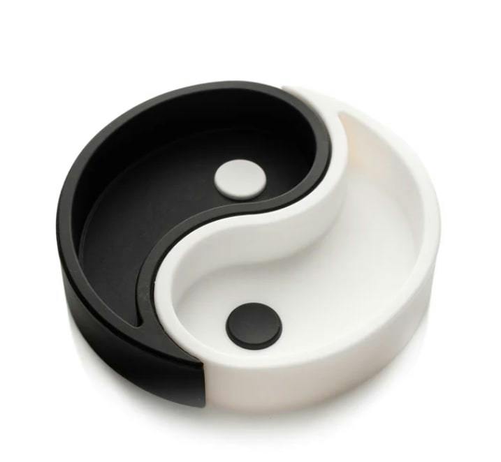 Lit Silicone 4" Yin-Yang Ashtray