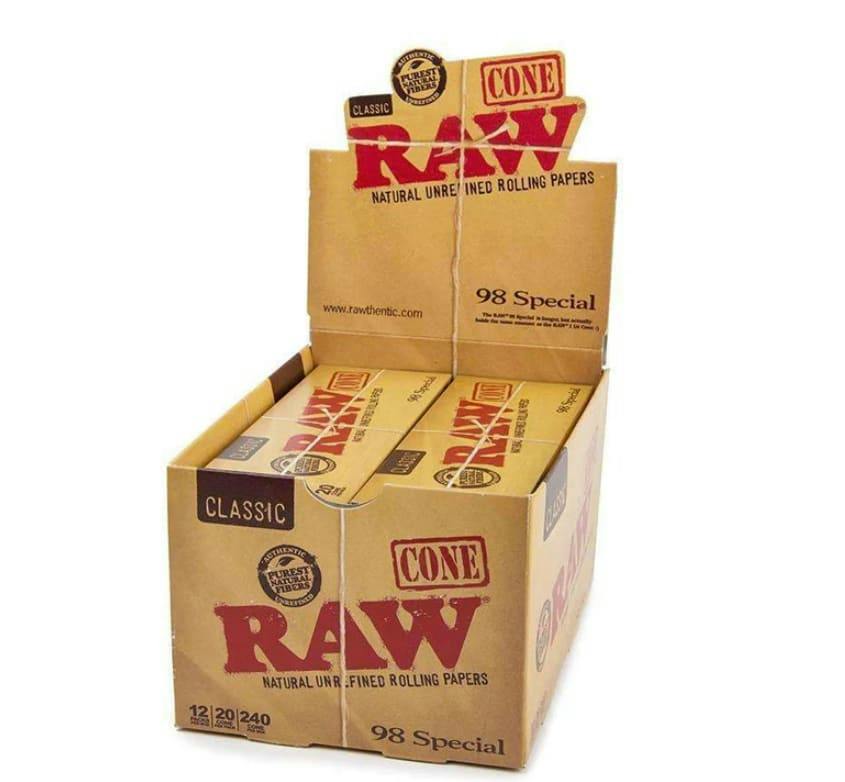 Raw Classic 98 Special Pre-Rolled Cones - 20 pack