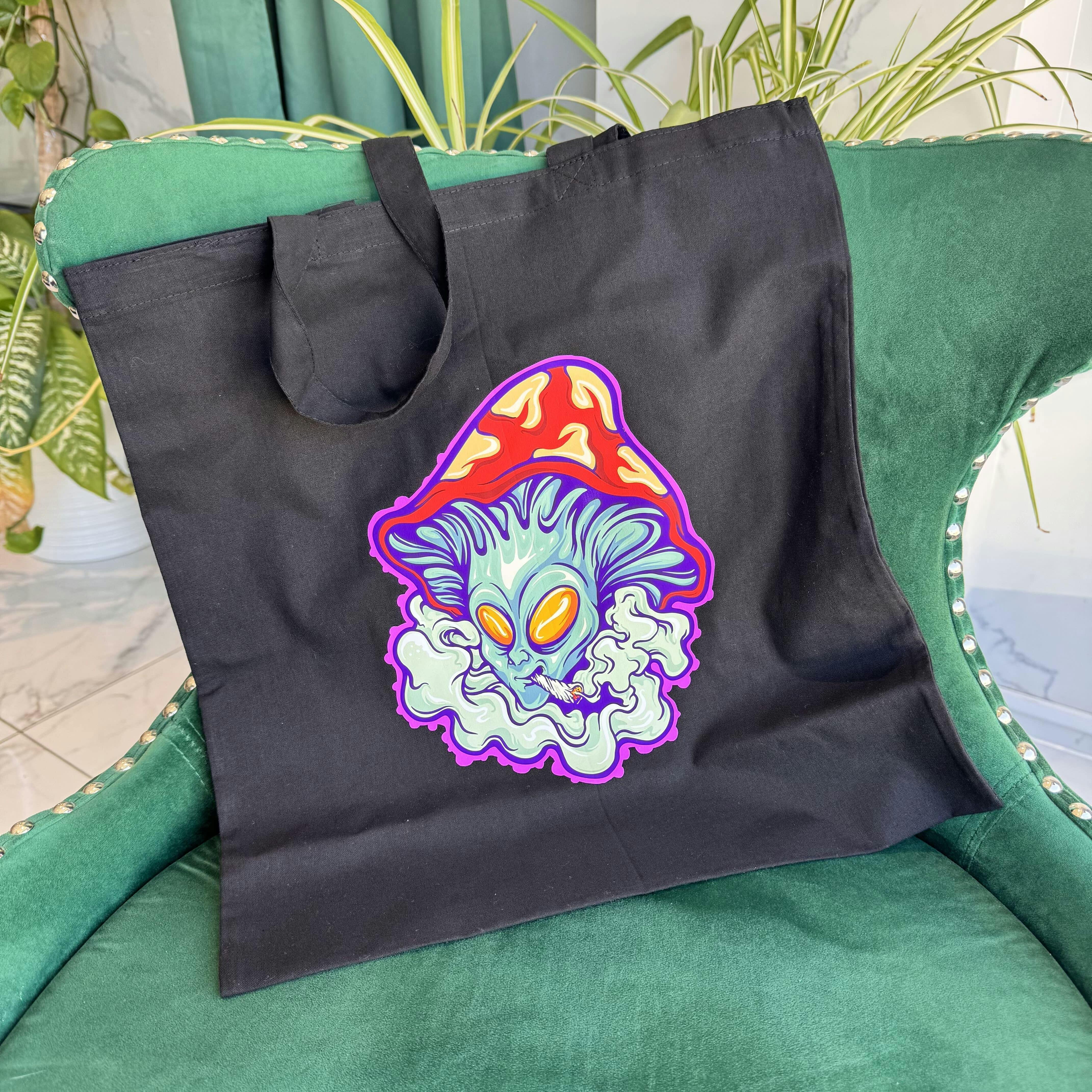 Epik Smoking Mushroom Alien Tote