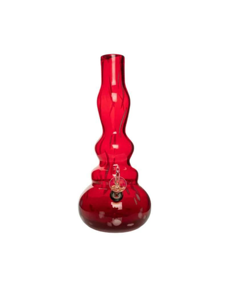 Retro Glass | 12" Worf Tube | Bong (Red)