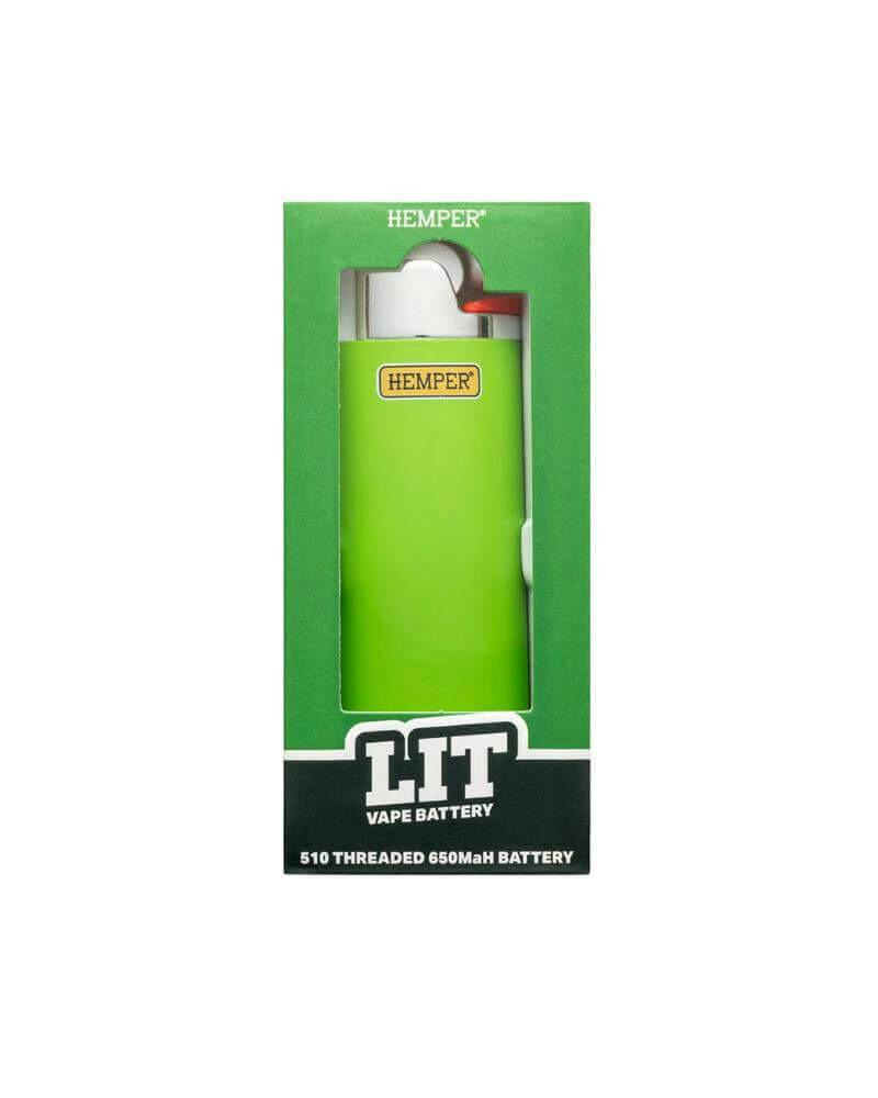 Hemper | Discreet Lighter Style Green | 510 Battery
