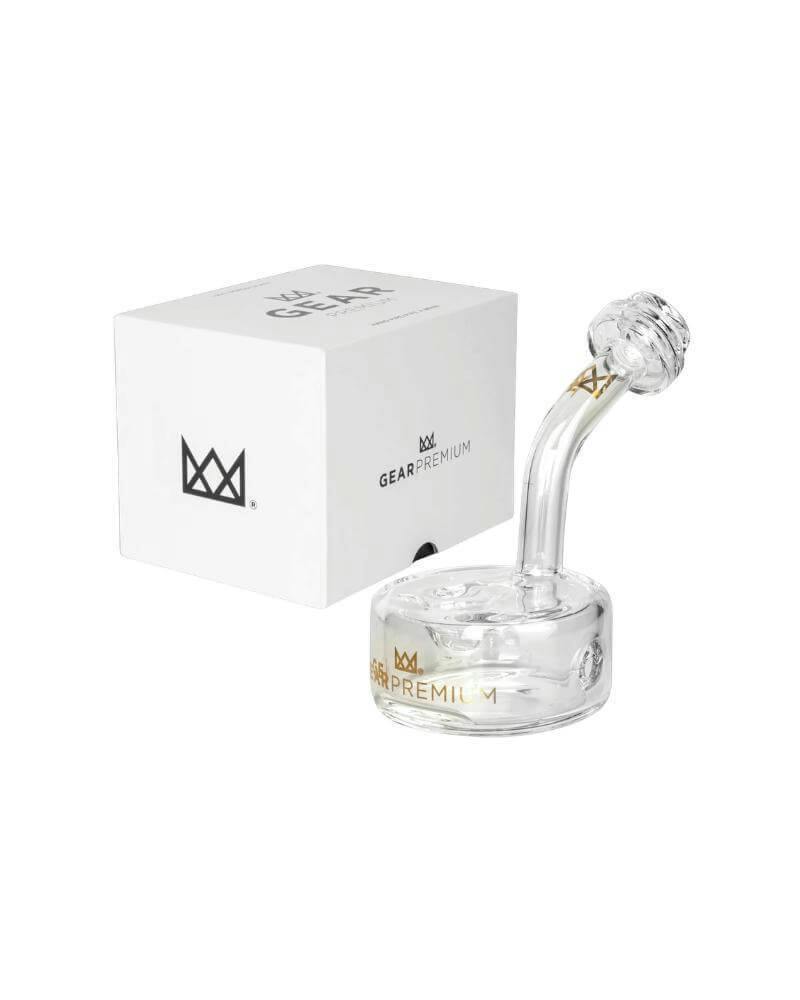 Gear Premium | 4" Logan Puck Clear Base | Hand Pipe