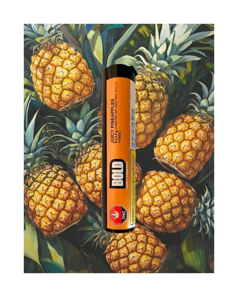 Juicy Pineapples Infused Pre-Rolls | 5 x 0.4g