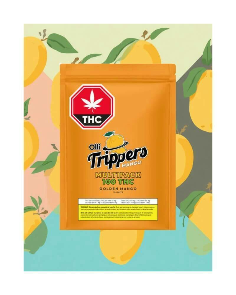 Trippers Golden Mango Taffy Multi-Pack Soft Chews | 100mg THC