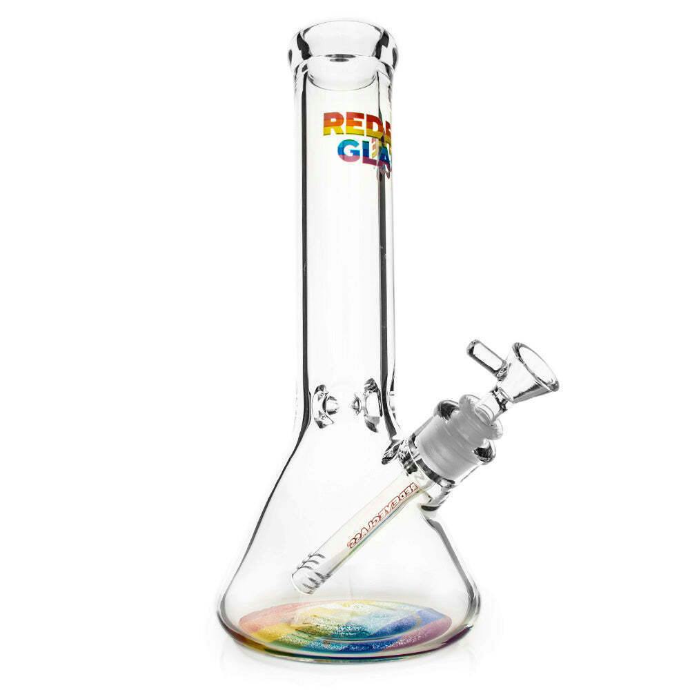 Red Eye Glass 12" 7mm Happy Pride Bong