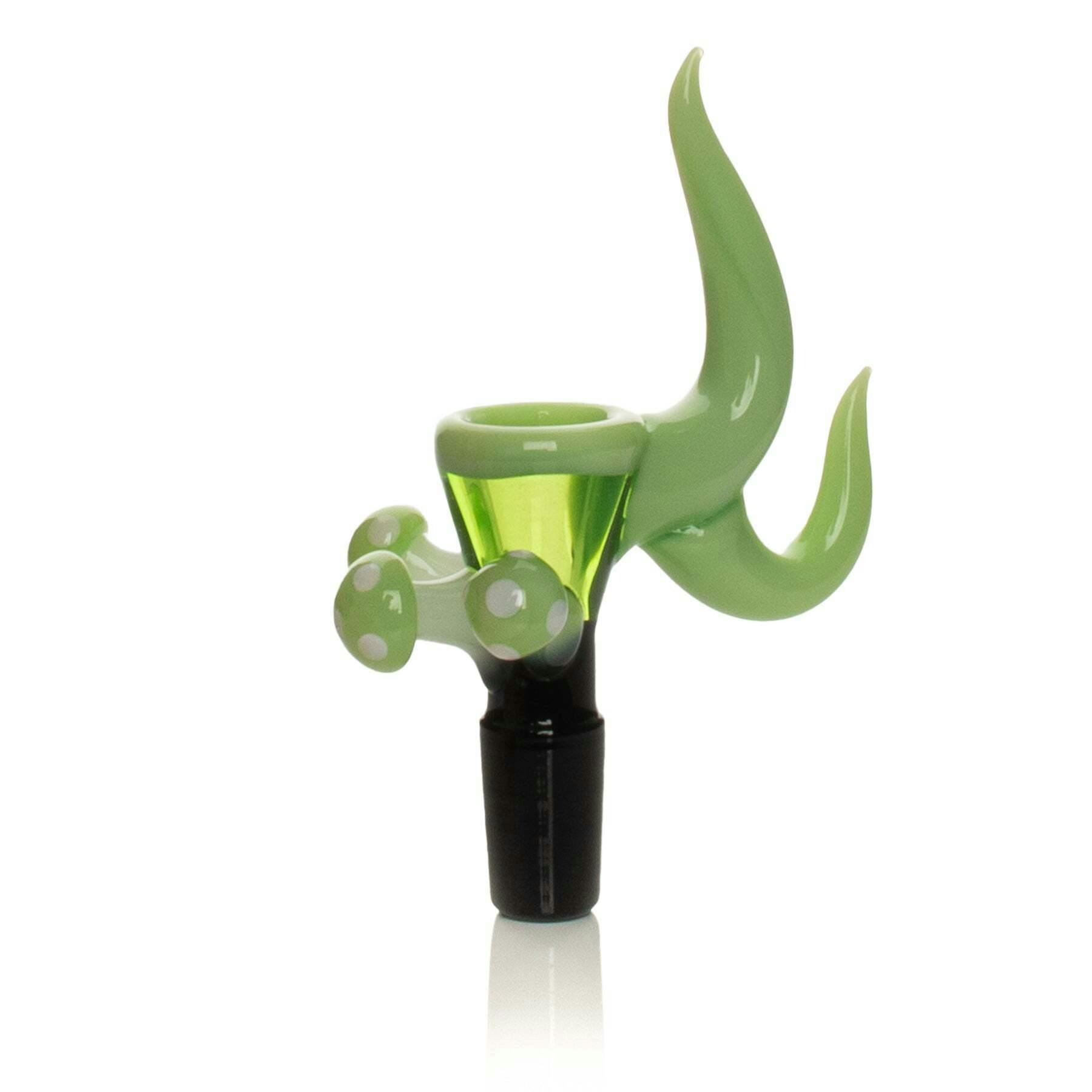 Red Eye Glass 14mm Green Slyme Mushroom Cluster Pull-Out