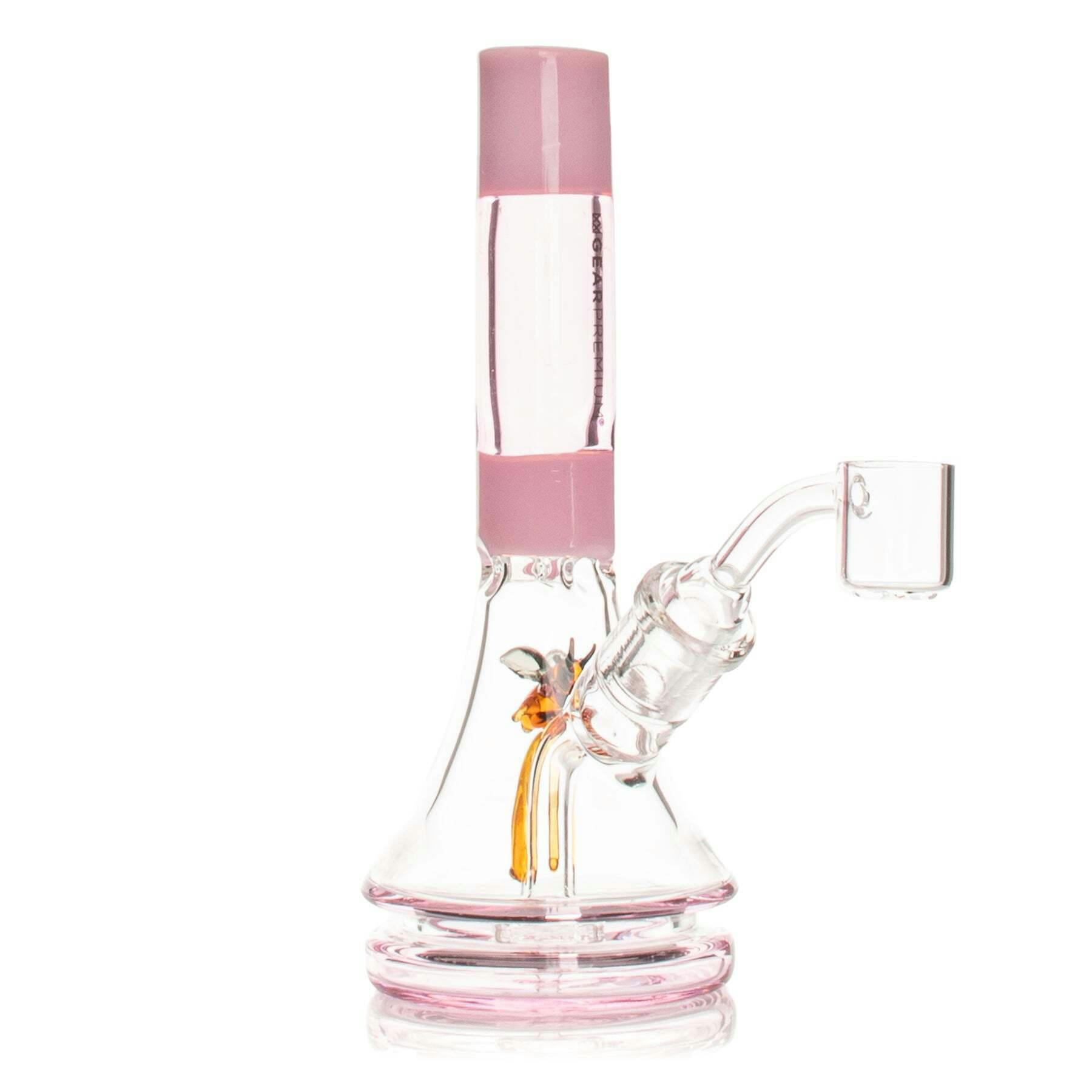 GEAR Premium 6" Tall Pink Bee Concentrate Rig