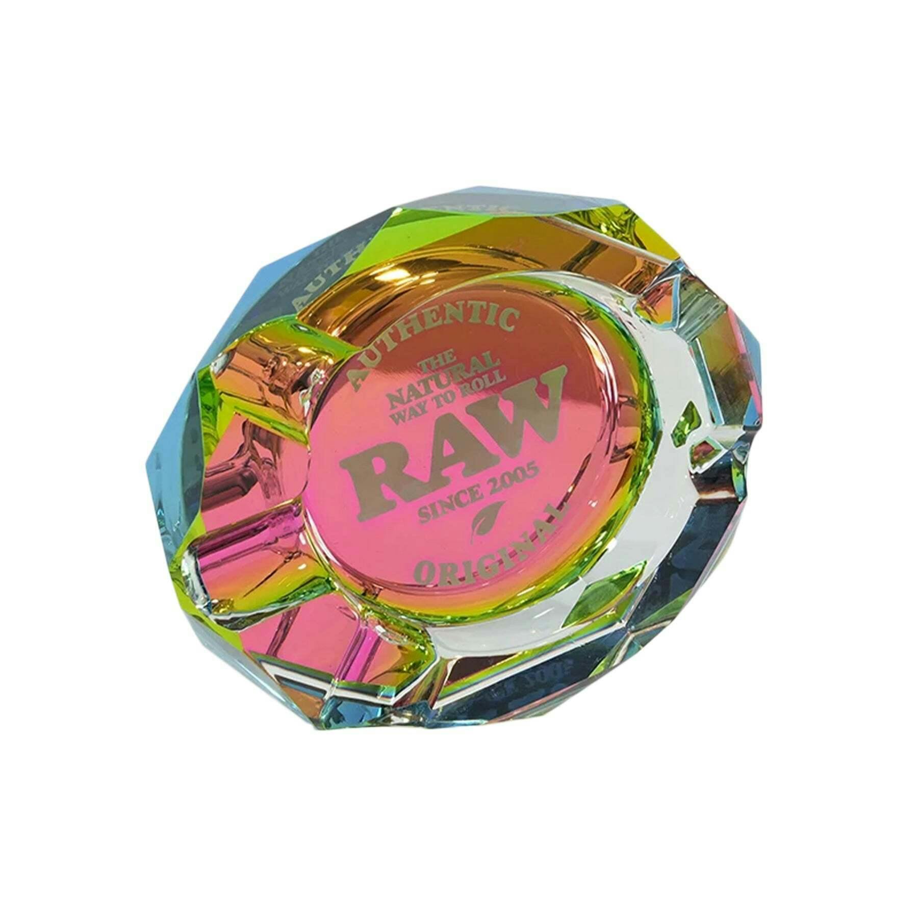 RAW Phat Glass Ashtray Rainbow