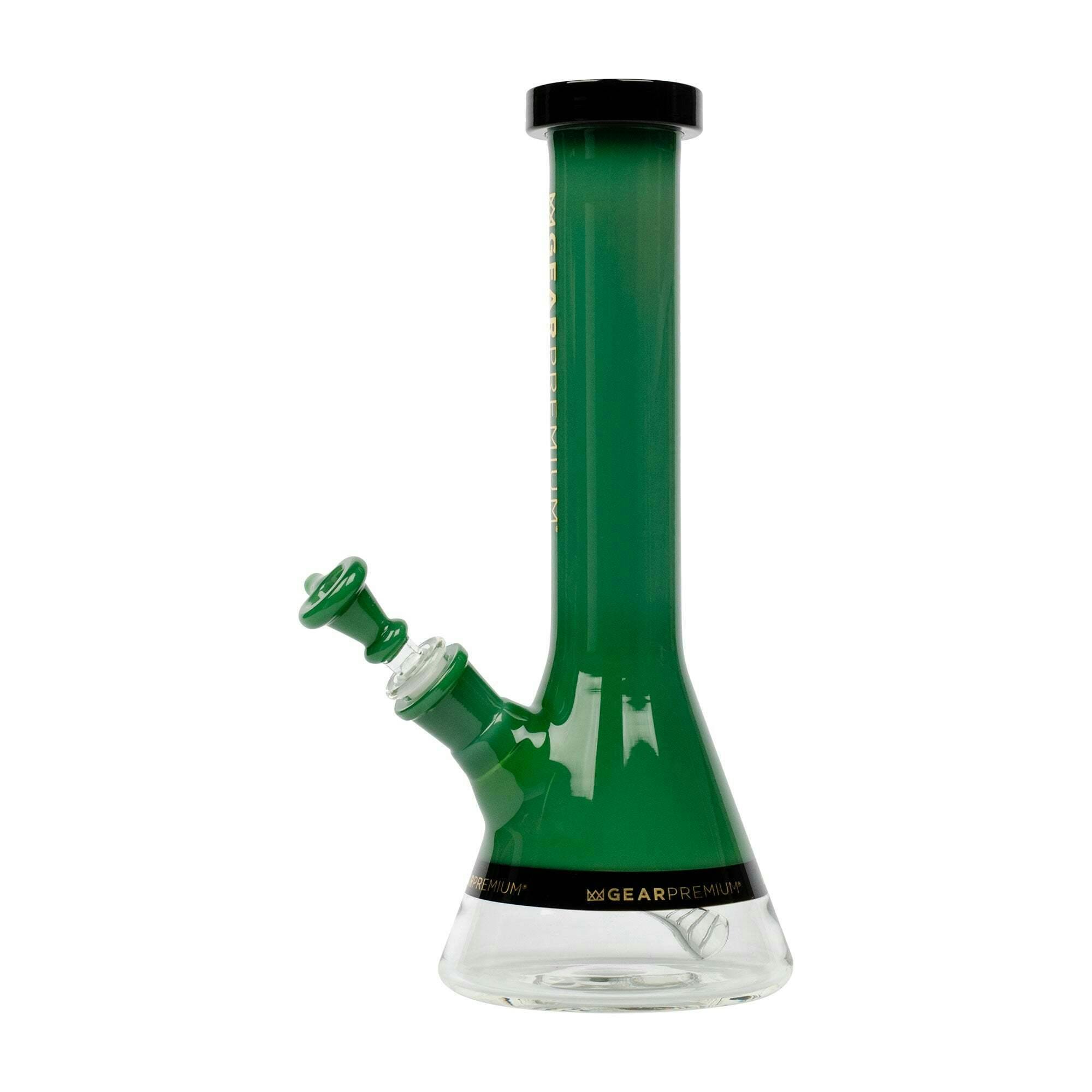 GEAR Premium 12" Tall Jade Green Tuxedo Swank Beaker Tube W/Black Accents