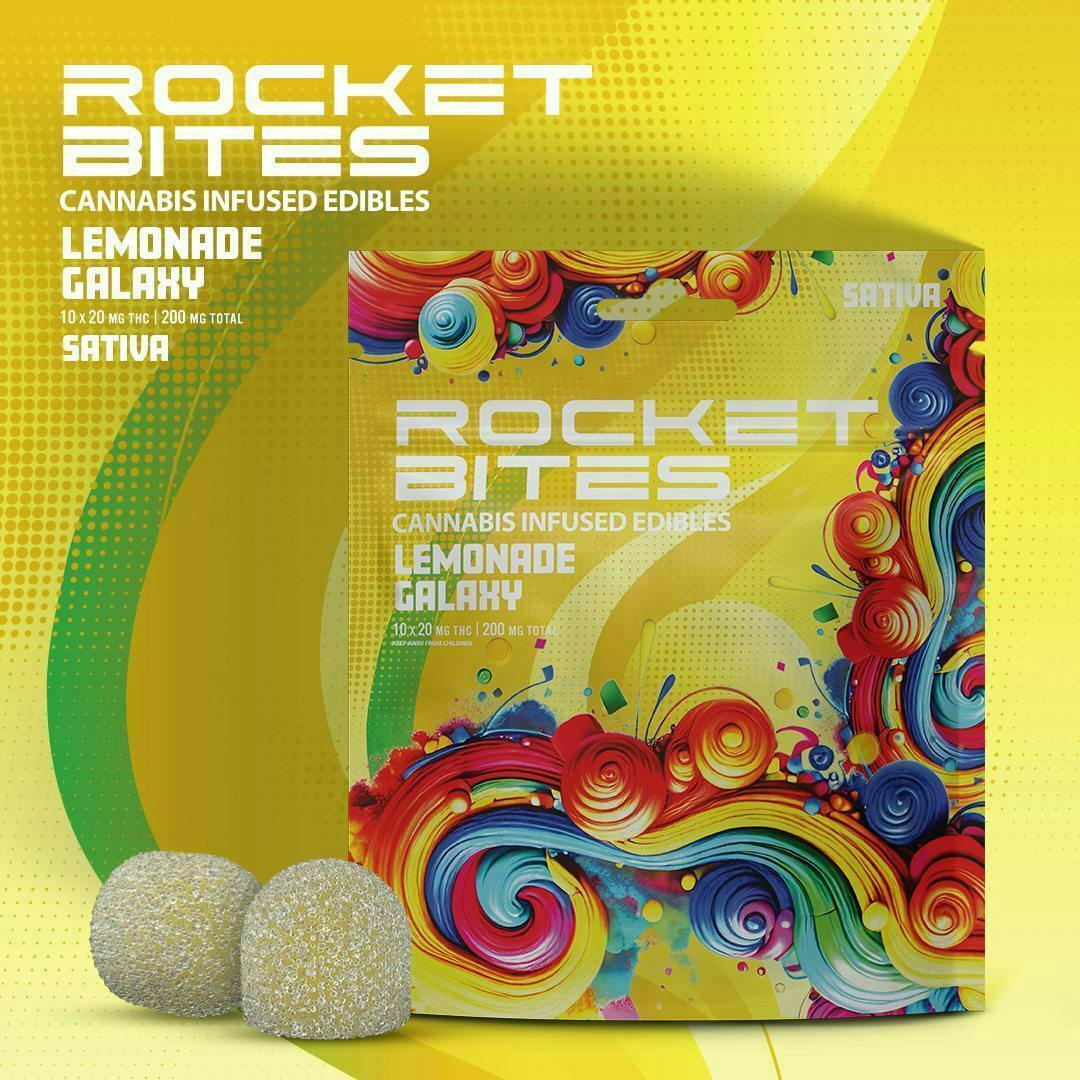 Rocket Bites - Lemonade Galaxy - 200mg Gummies (10x20mg)