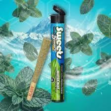 Winter Mint (H) | 1g | Liquid Diamonds Infused Pre Roll | Stingers Sweets at Bleaf Wellness Centre