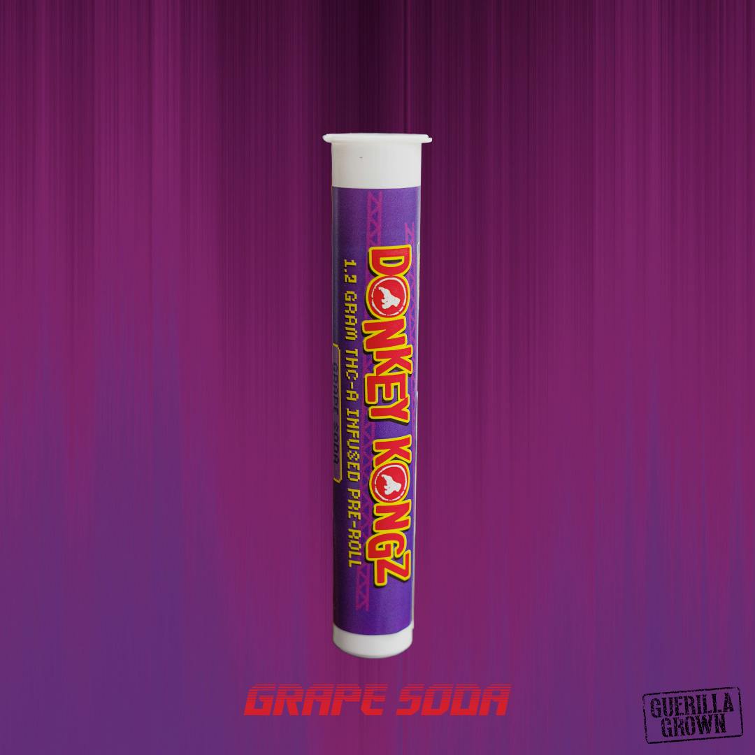 MED | Donkey Kongz | Grape Soda | 1.2G THCA Infused Pre-Roll