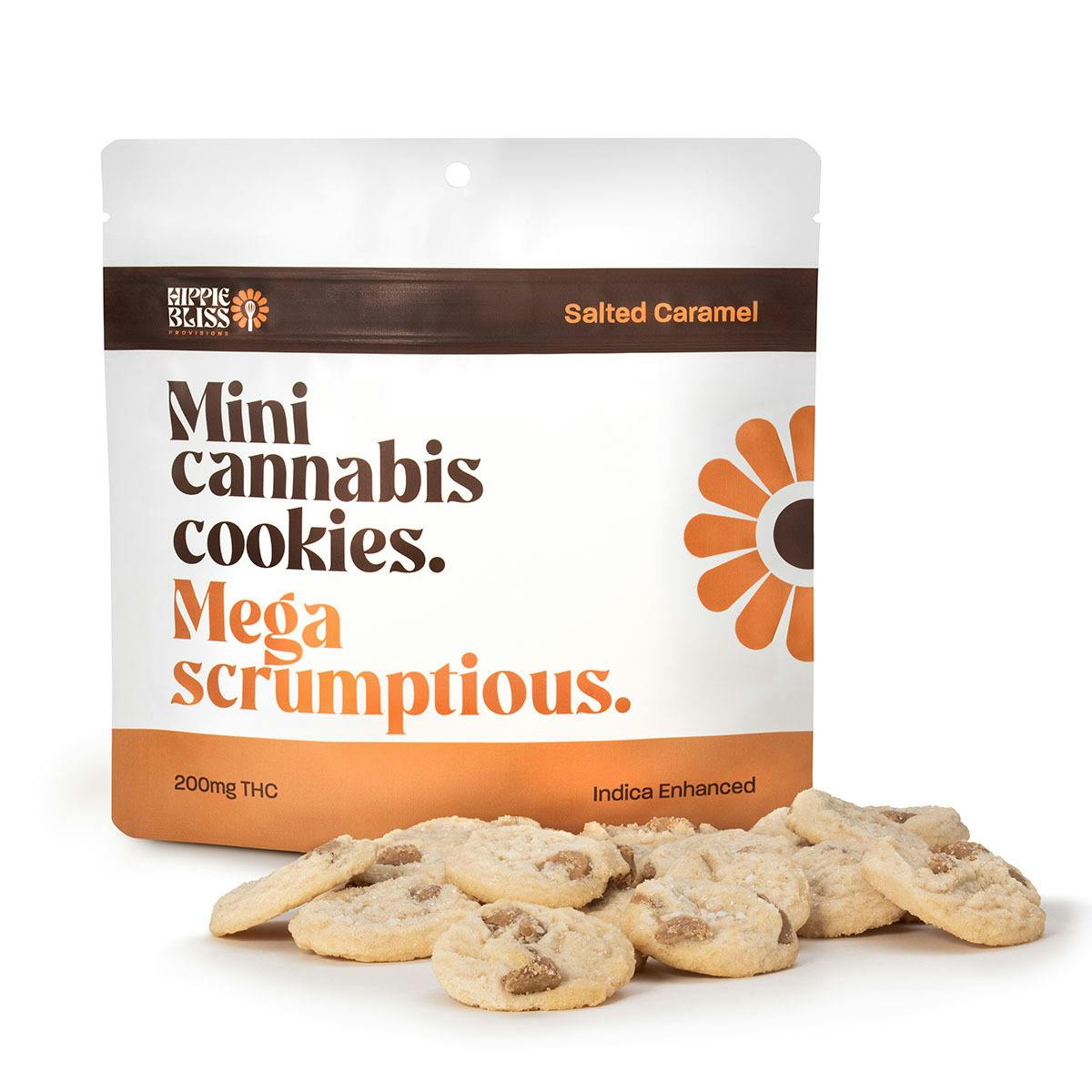 Hippie Bliss | Salted Caramel | 200mg 10pk Cookies
