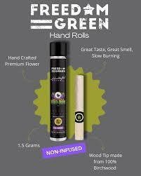 Freedom Green | Pink Passion | 1.5G Hand Roll Pre-Roll