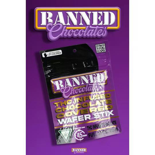 Banned | Chocolate Wafer Stix | 200mg Chocolate
