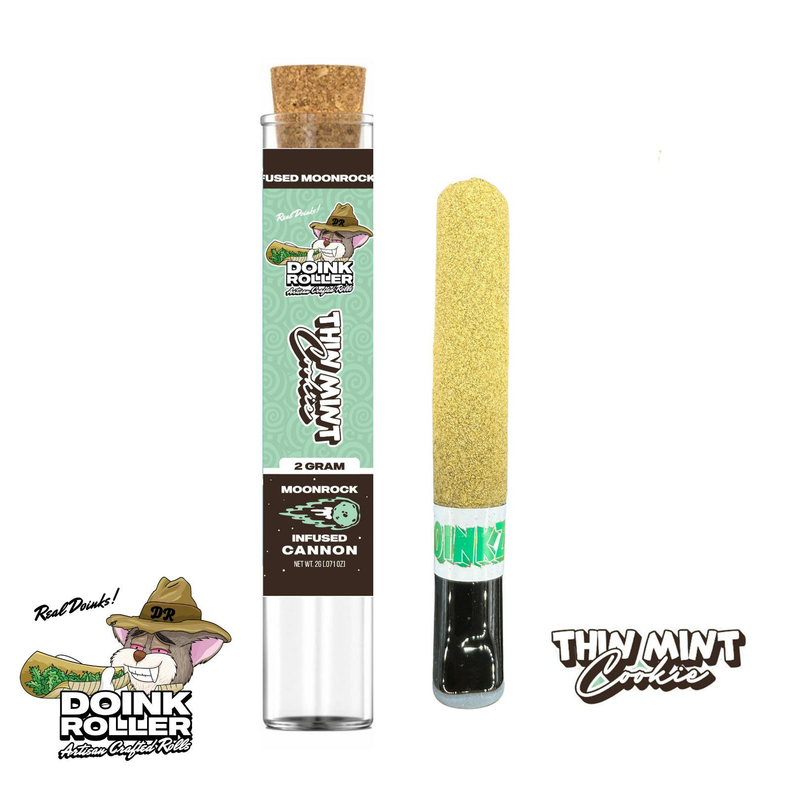 Doink Roller | Thin Mint Cookie | 2G Moonrock Infused Cannon