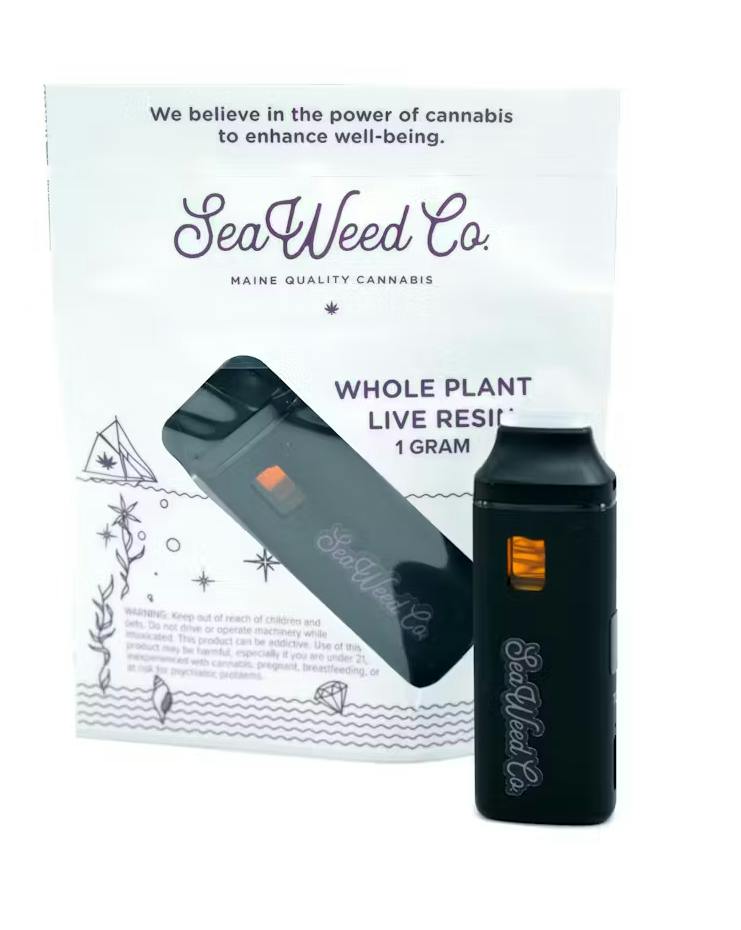 Seaweed CO. - Live Resin Disposable - Grape Push Pop - 1g