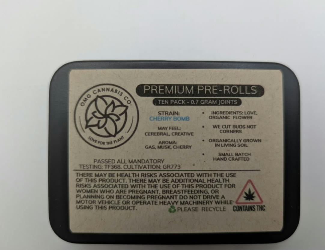 OMG Cannabis - 0.5g/10pk - Ya Hemi Mints - 5g at High Roller Cannabis Club