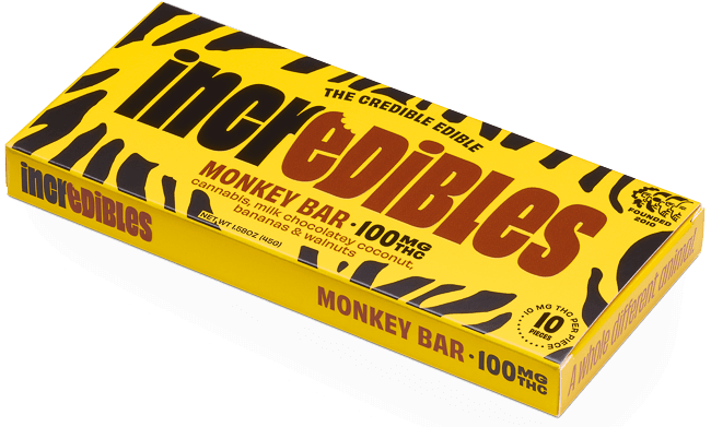 Incredibles Chocolate Bar: Monkey Bar 100mg