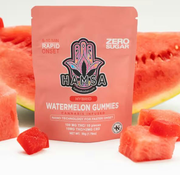 HAMSA - EDIBLE - 100MG - WATERMELON (SUGAR FREE)
