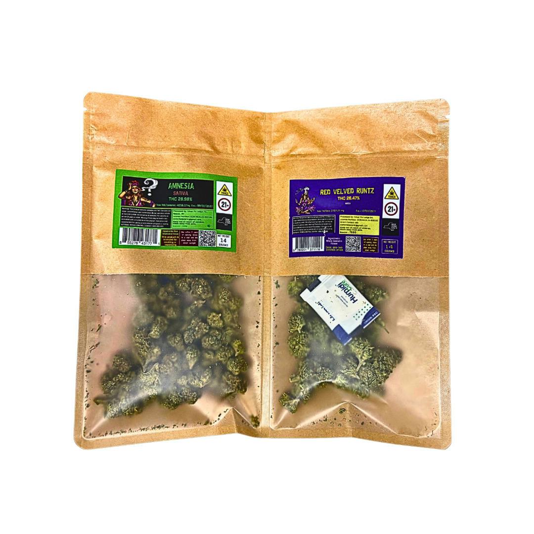Gypsy Weed | Double Pack | Amnesia (14g) x Red Velvet Runtz (14g) | Flower | 28g