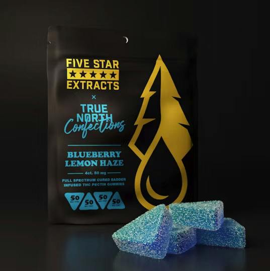 Five Star 200mg Full Spectrum Gummies - Blueberry Lemon Haze 4 x
