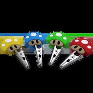 Mushroom 1up Roach Clip - Assorted Colors