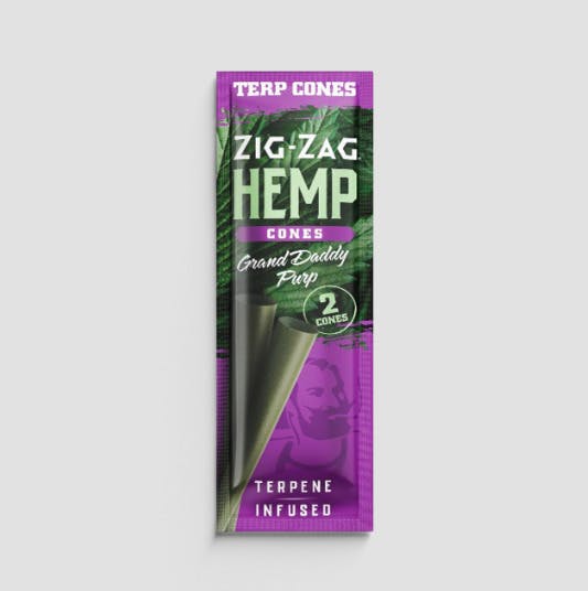 Zig-Zag - Terpene Infused Hemp Cones | Grand Daddy Purp | 2pk cannabis product