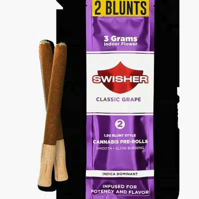 Swisher 3g Multi-Pack Infused Blunt - Classic Grape 2 x