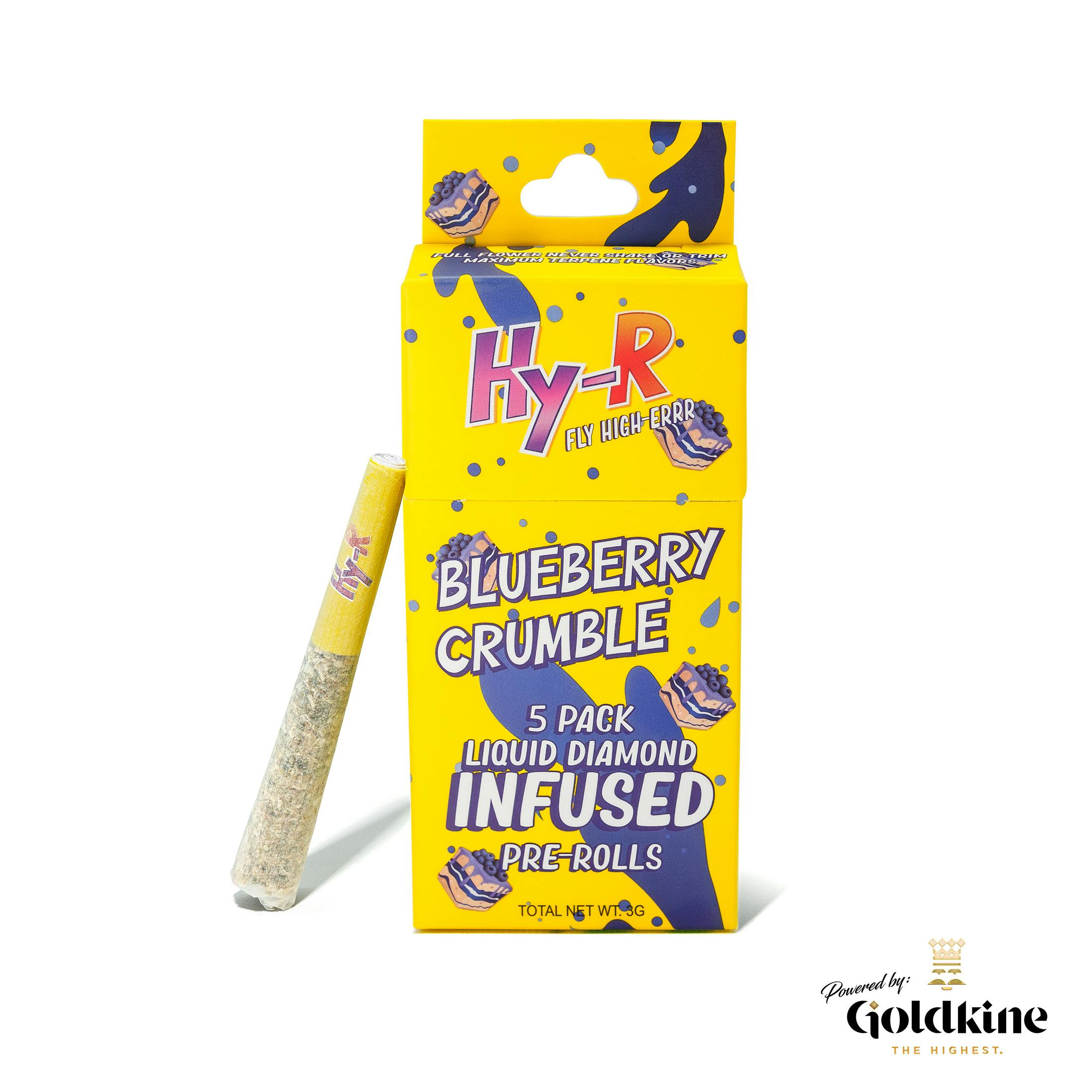 Hy-R 3g Multi-Pack Infused Prerolls - Blueberry Crumble 5 x