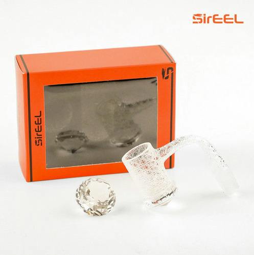 SirEEL Etched Quartz Banger with Facet Diamond Bottom